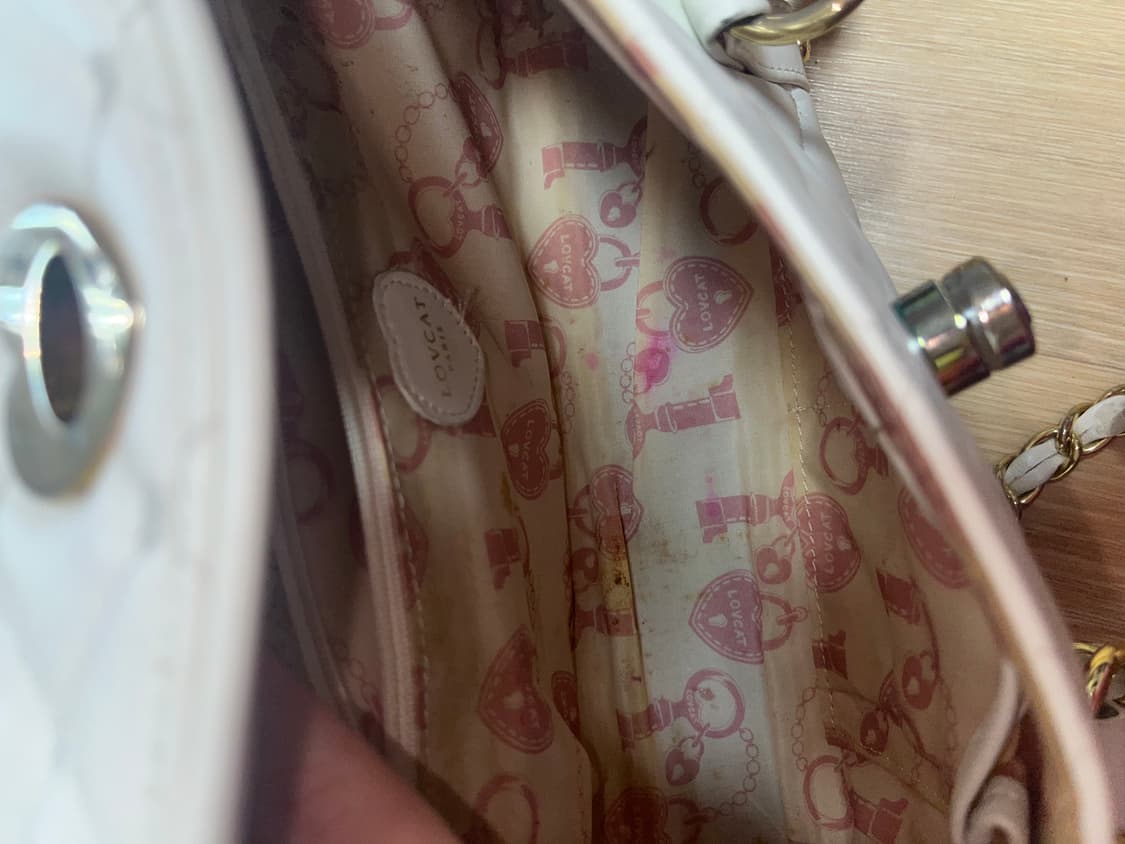 빈티지 러브캣 퀄팅핸드백 라떼갸루 히메갸루 상품이미지6