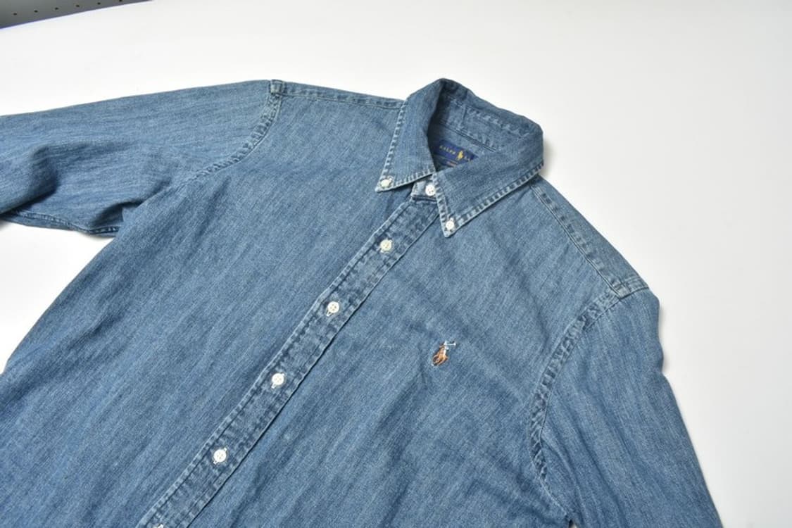 폴로 랄프로렌 데님 셔츠 청남방 M N1181 상품이미지5