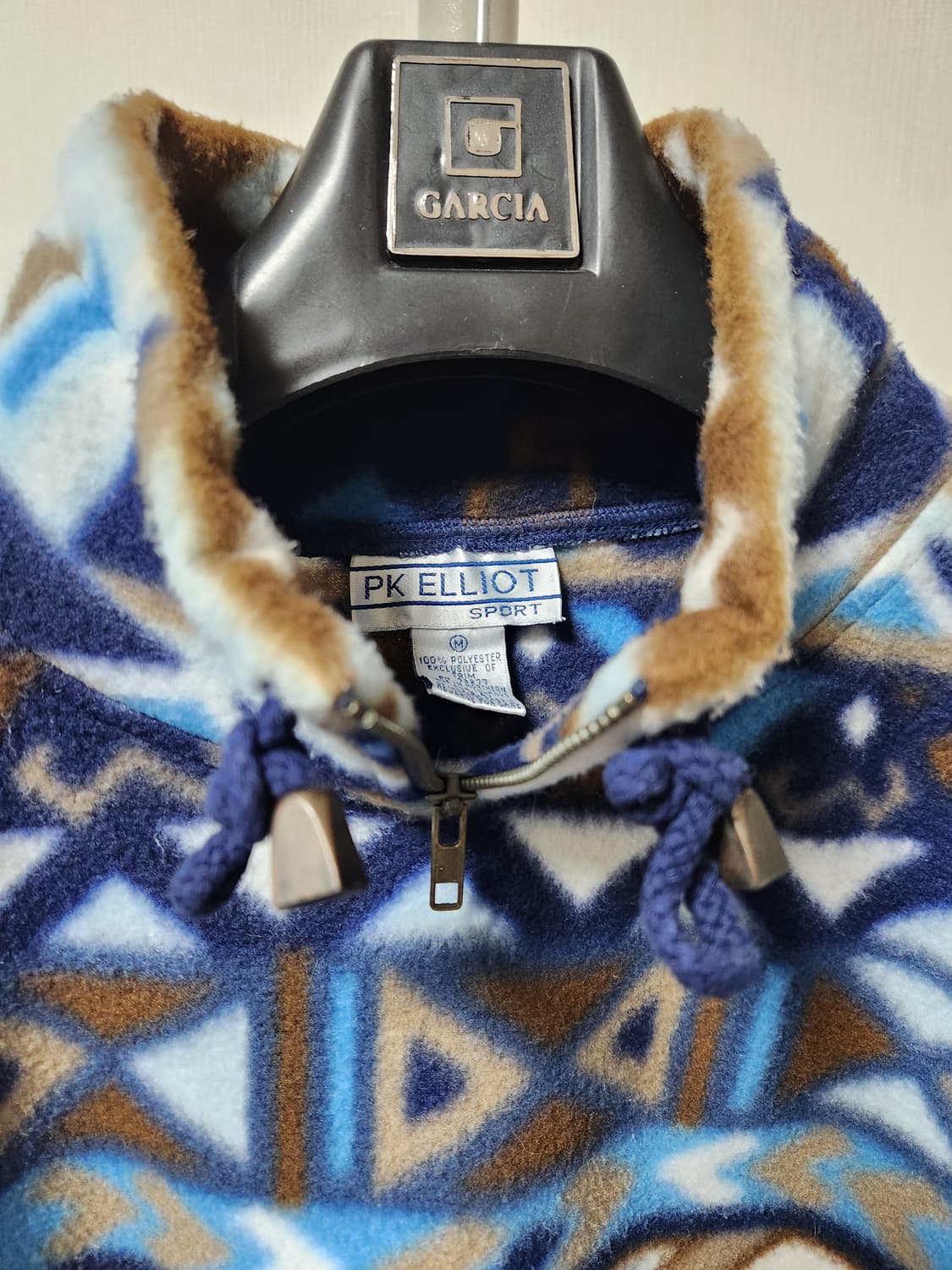 기하학 패턴 폴라플리스 풀오버 M 105-110 상품이미지3