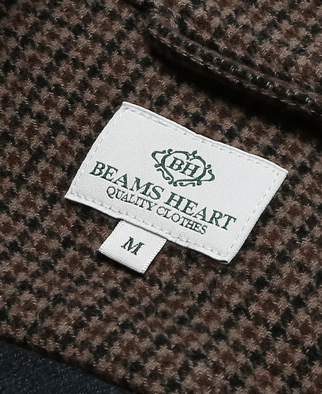 빔즈 하트 [Beams Heart] 빈티지 클래식 건클럽 체크 커버올자켓 상품이미지6