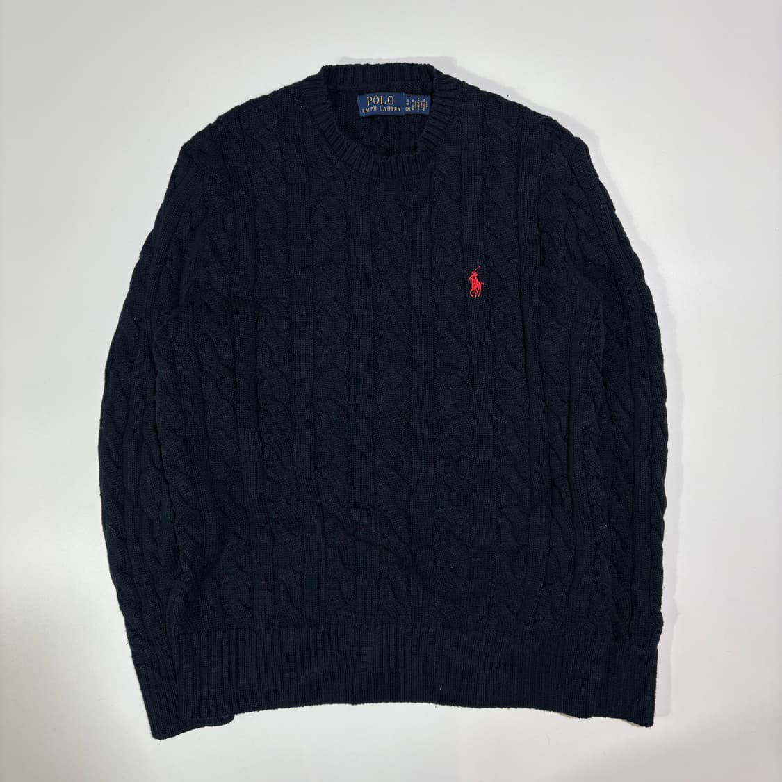 폴로 랄프로렌 네이비 케이블 니트 상품이미지1