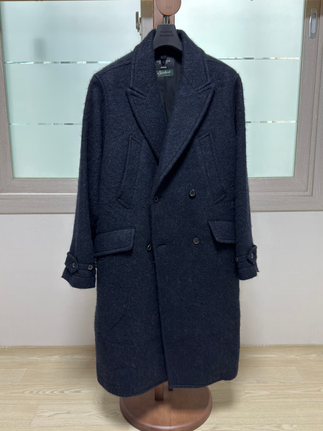 이스트로그 체스터필드 코트: 네이비(헤어리 울) / M 상품이미지1