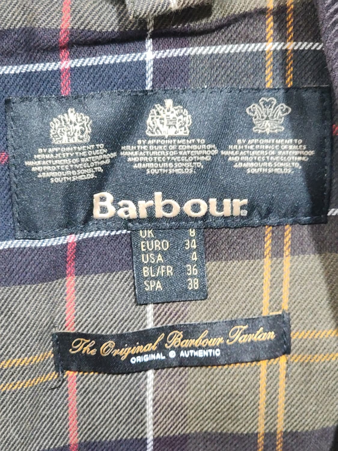 (S) 바버 왁스자켓 클래식비드넬 왁싱점퍼 매장판 코듀로이 카라넥  상품이미지3