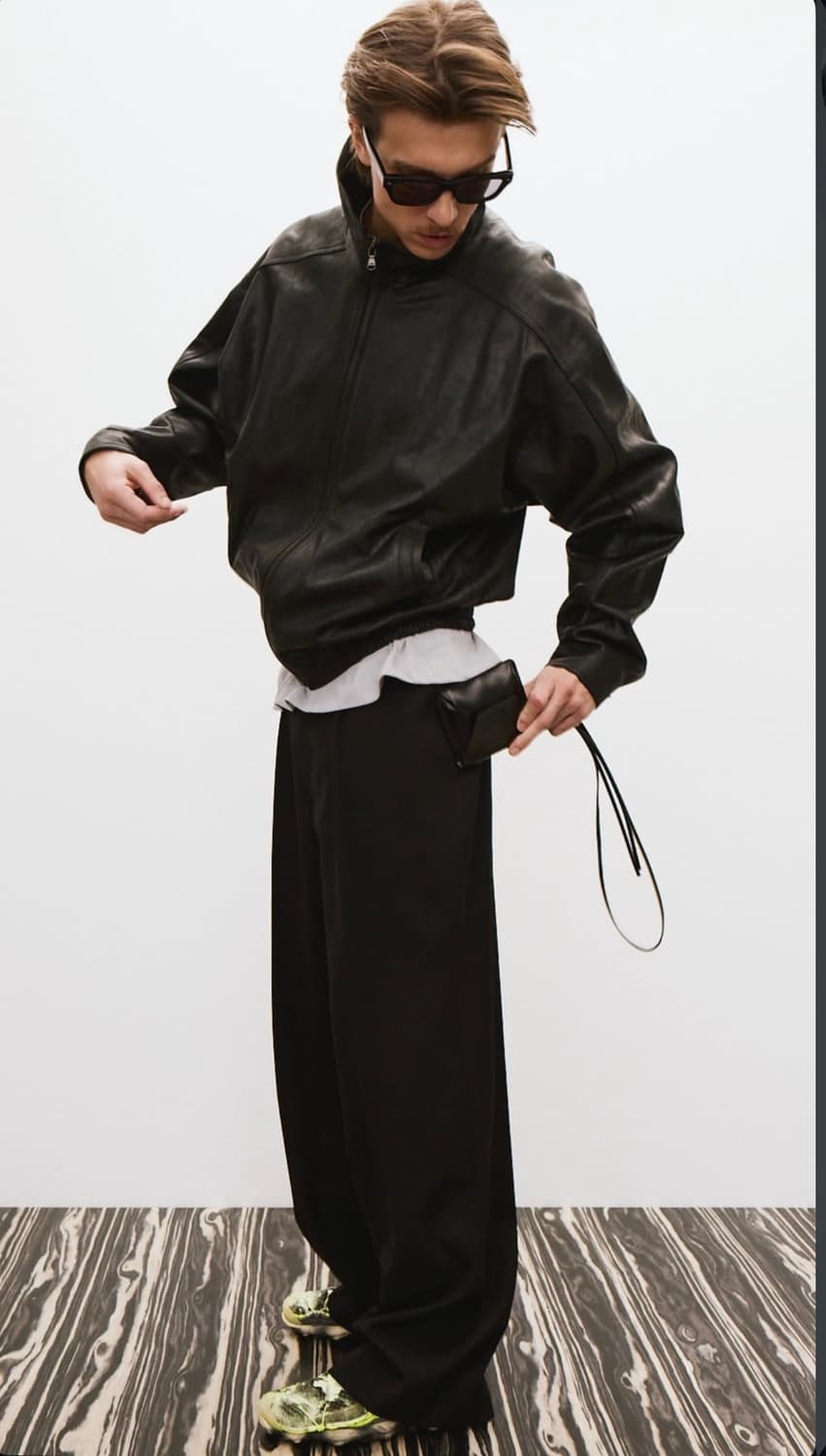 렉토 하이넥 레더 교환 S > M,L 판매 상품이미지1