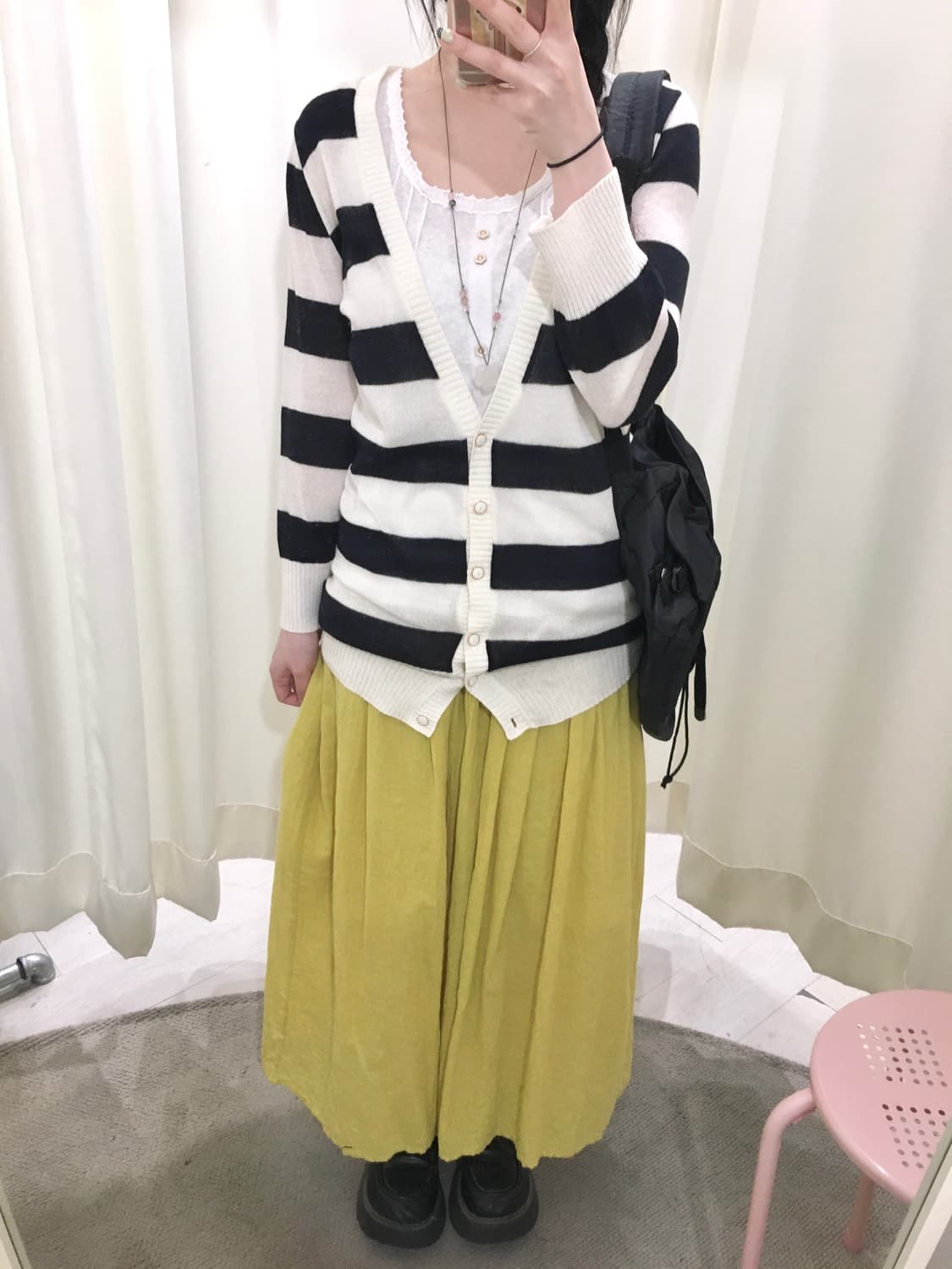 OZOC Stripe cardigan 상품이미지6