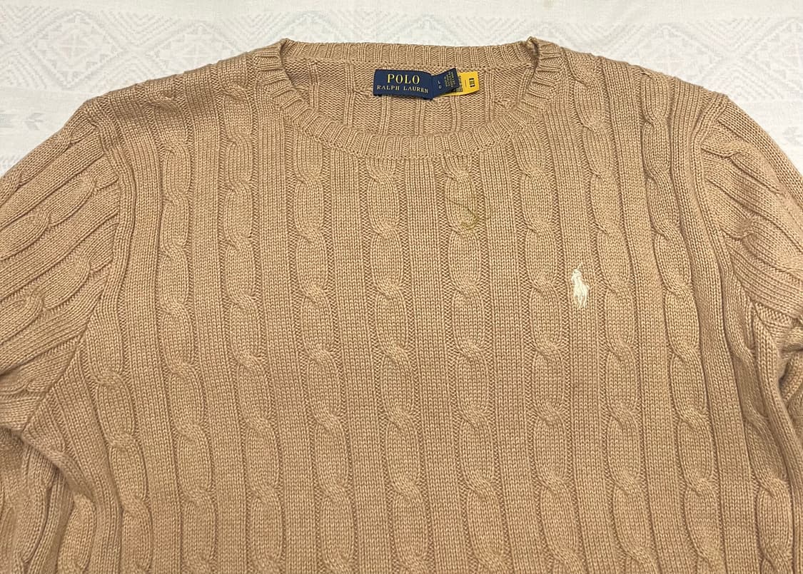 폴로 랄프로렌 케이블 니트 브라운 상품이미지4