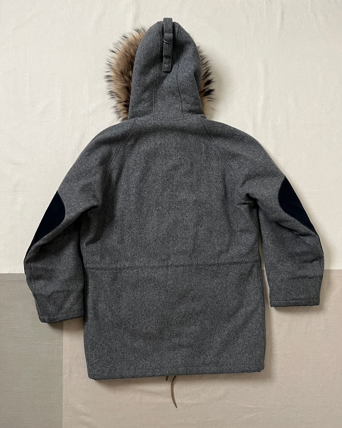 Kolor 멜튼 울 퀄팅 후드 파카 컬러 라쿤퍼 상품이미지2