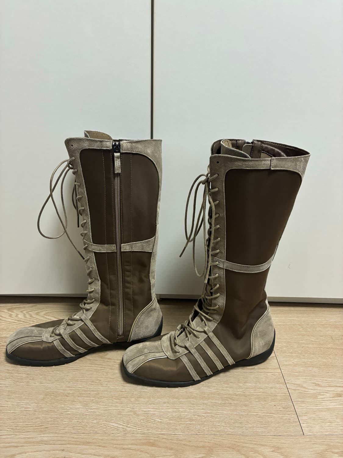 락피쉬웨더웨어 블리스 레이스업 롱 부츠-올리브250 상품이미지4