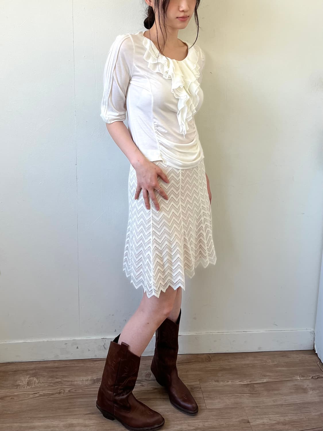 LOUNIE 지그재그 스커트 상품이미지7