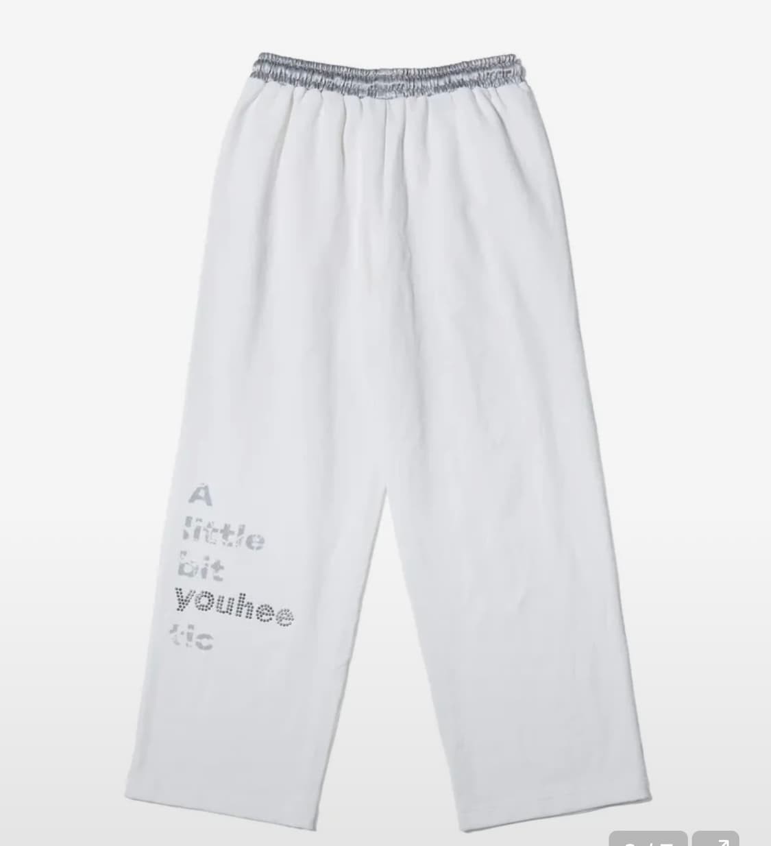 유희 핫픽스 세트 셋업 오프숄더 스웻셔츠 스웻팬츠 상품이미지3