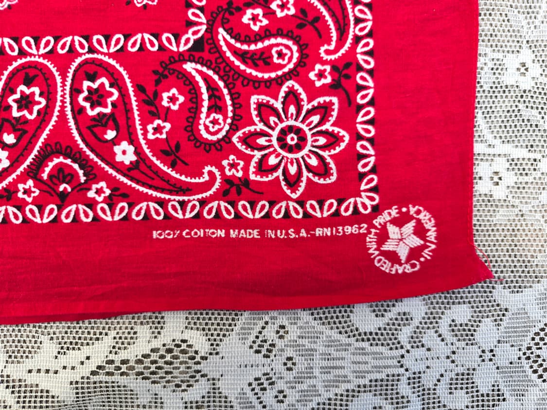 80s 패스트 컬러 프레즐리 반다나 상품이미지2