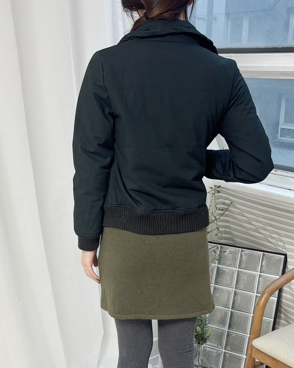 francaise pocket shirring crop jumper 상품이미지9