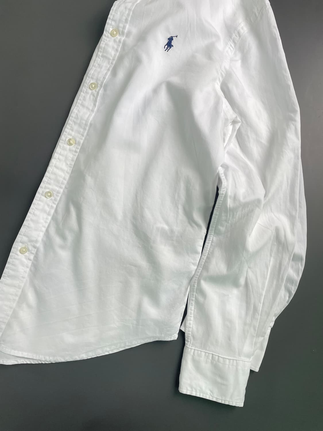 [S] 폴로 랄프로렌 코튼 솔리드 셔츠 릴렉스 핏 QR인증 상품이미지2