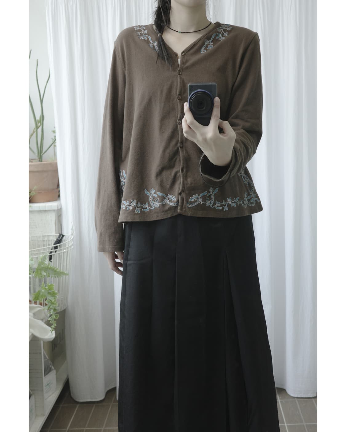 Oriental brown cardigan 상품이미지4