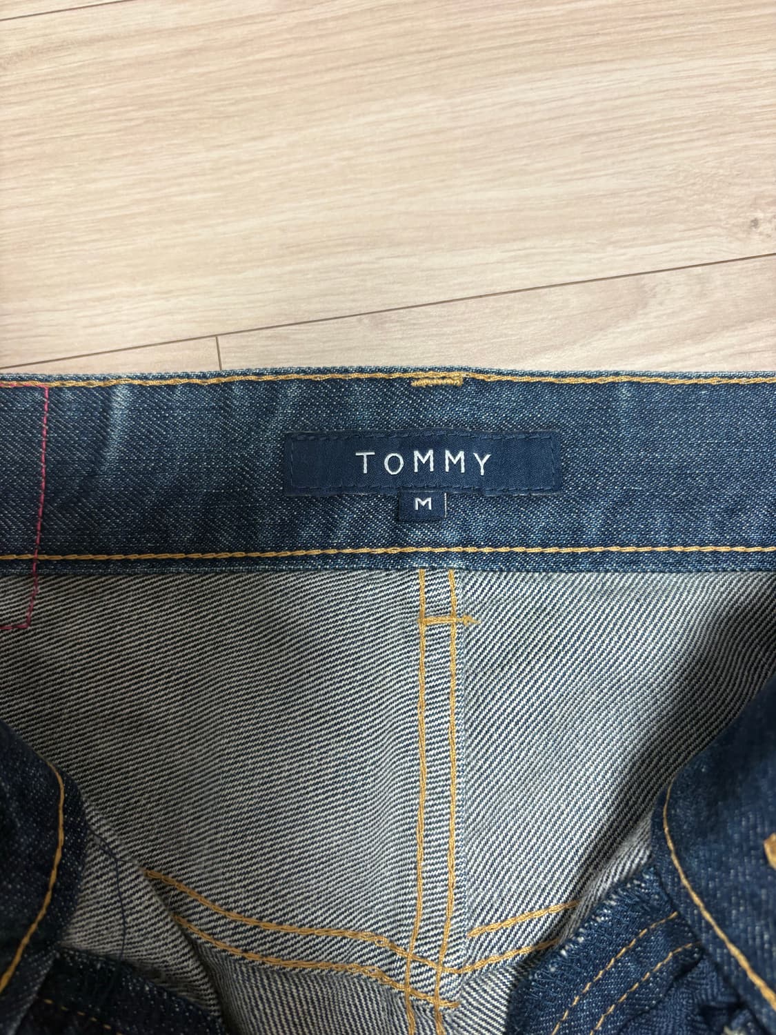 타미진스 레터링 워싱 데님팬츠 상품이미지3