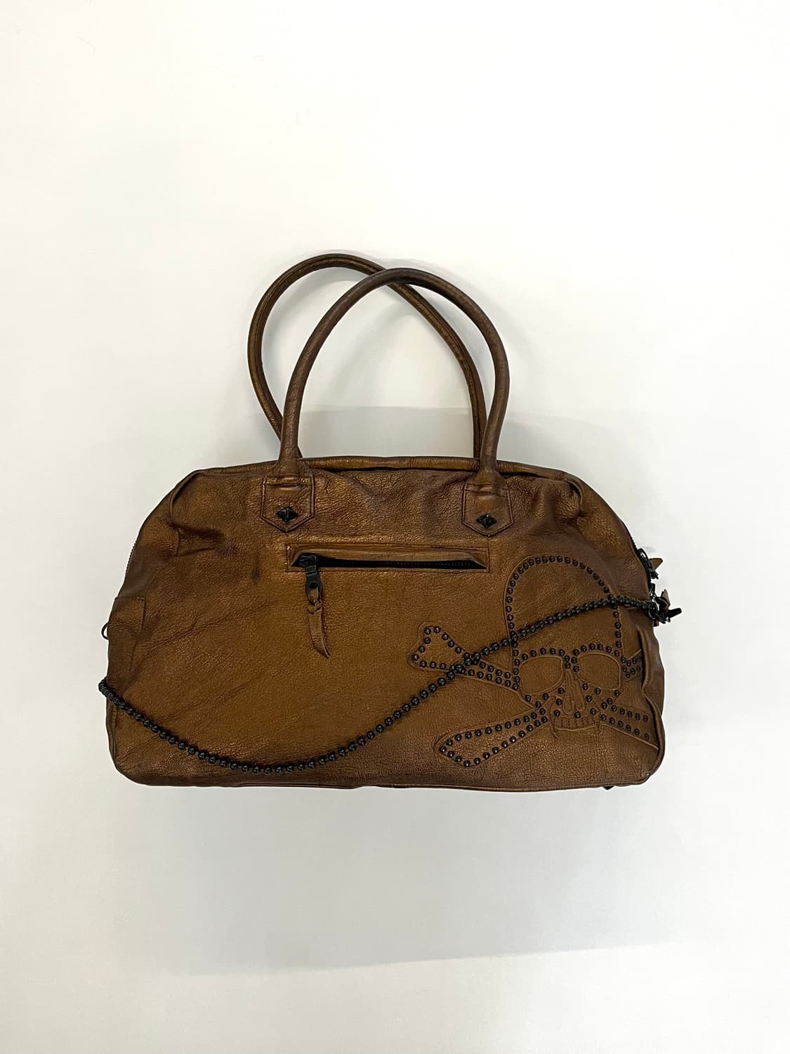 ROEN 히로무 타카하라 스컬 스터드 체인 레더백 상품이미지5