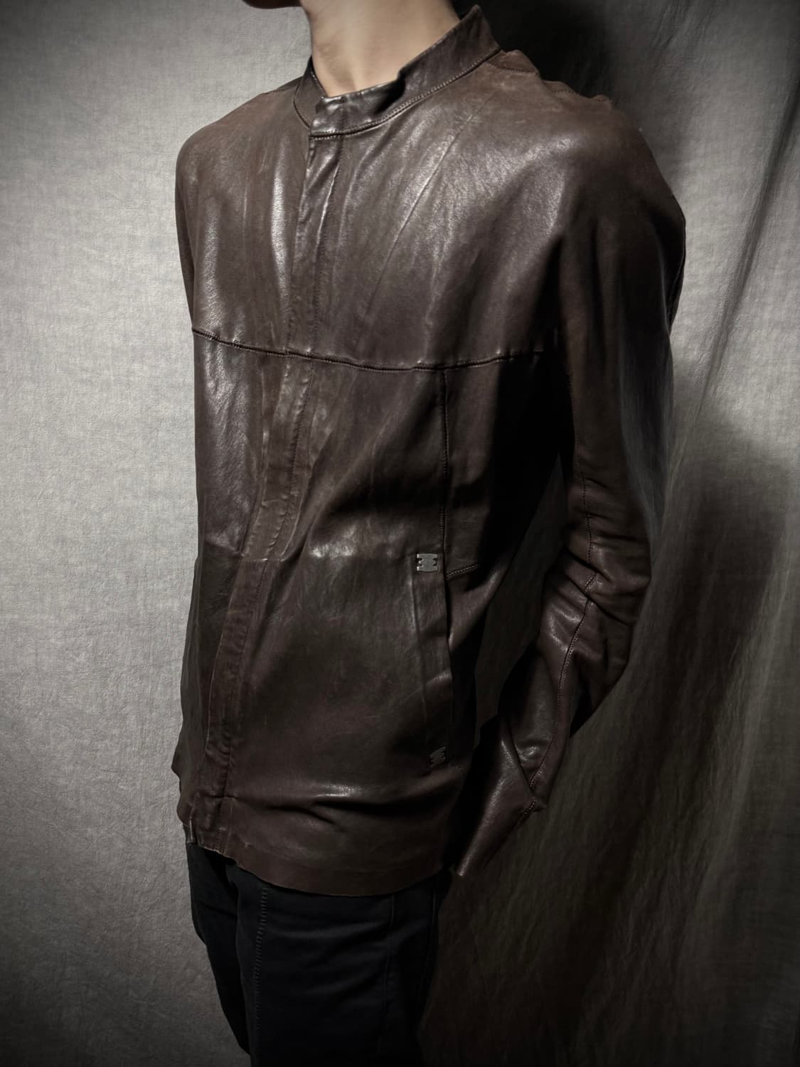 Isaac Sellam Back Spine Leather Jacket 상품이미지3