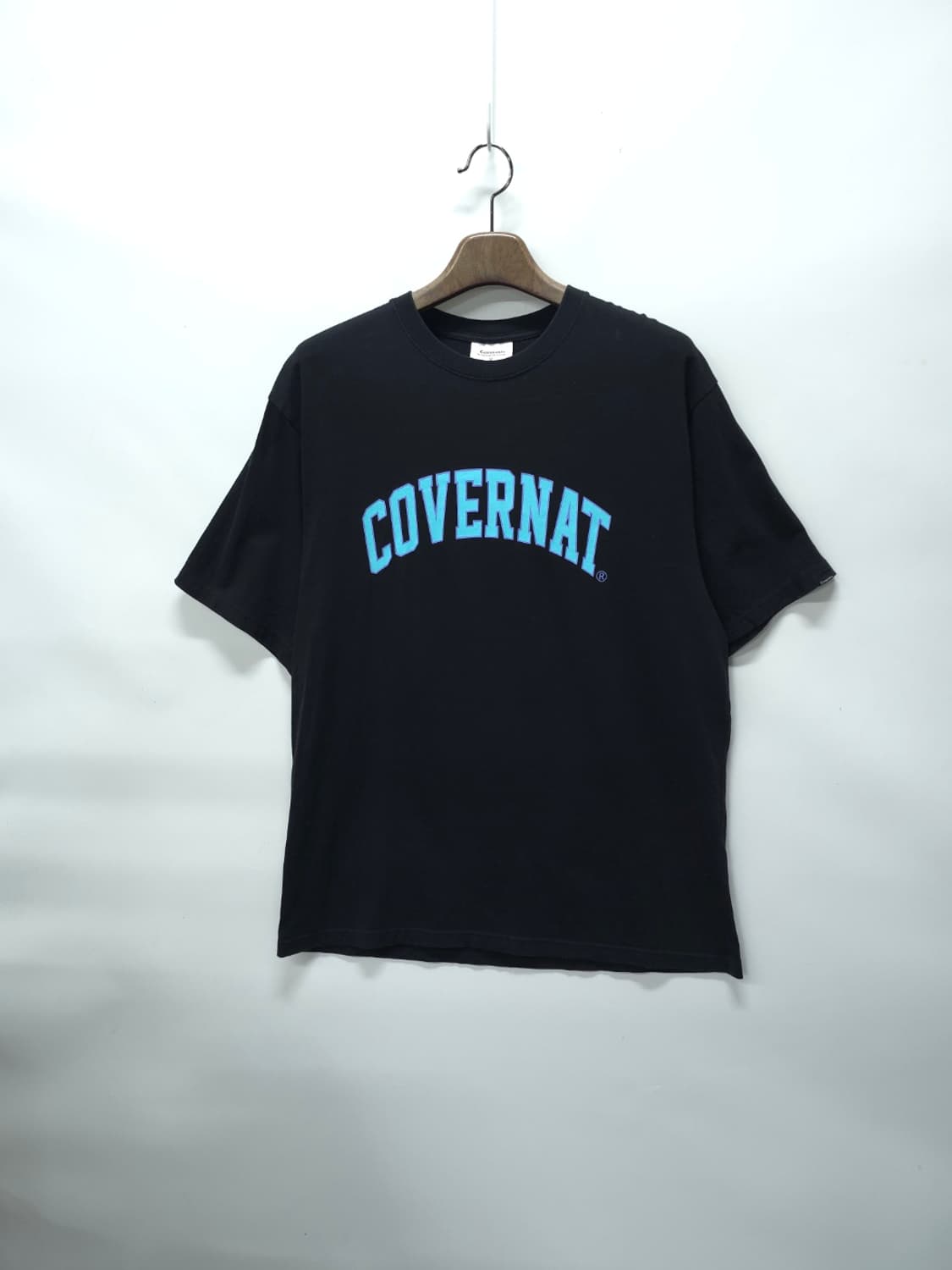 커버낫 아치 로고 반팔 티셔츠 블랙 XL 상품이미지1