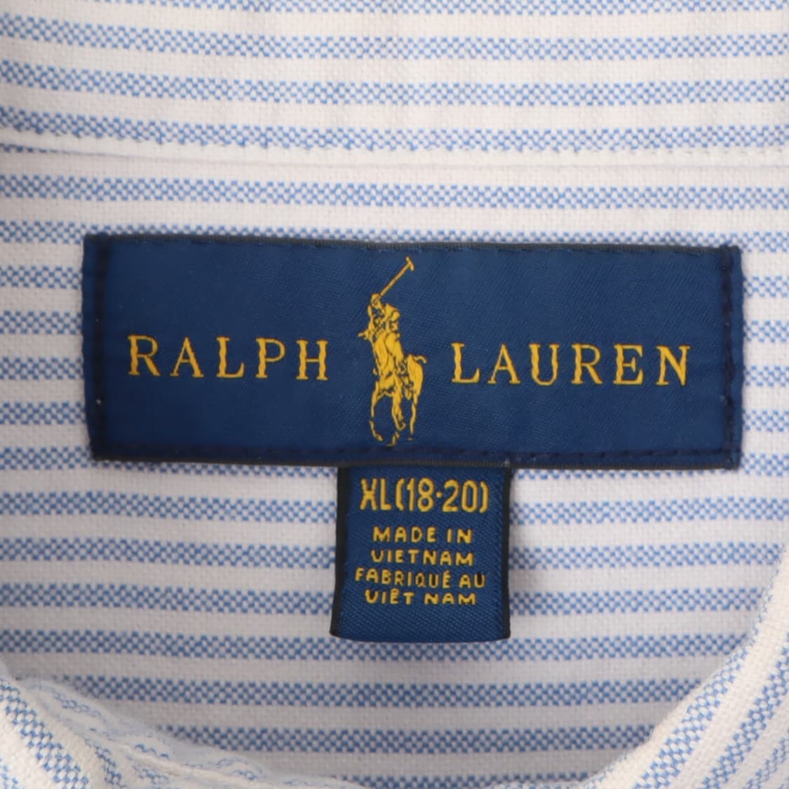 폴로 랄프로렌 옥스포드 빅포니 블루 스트라이프 셔츠 상품이미지8