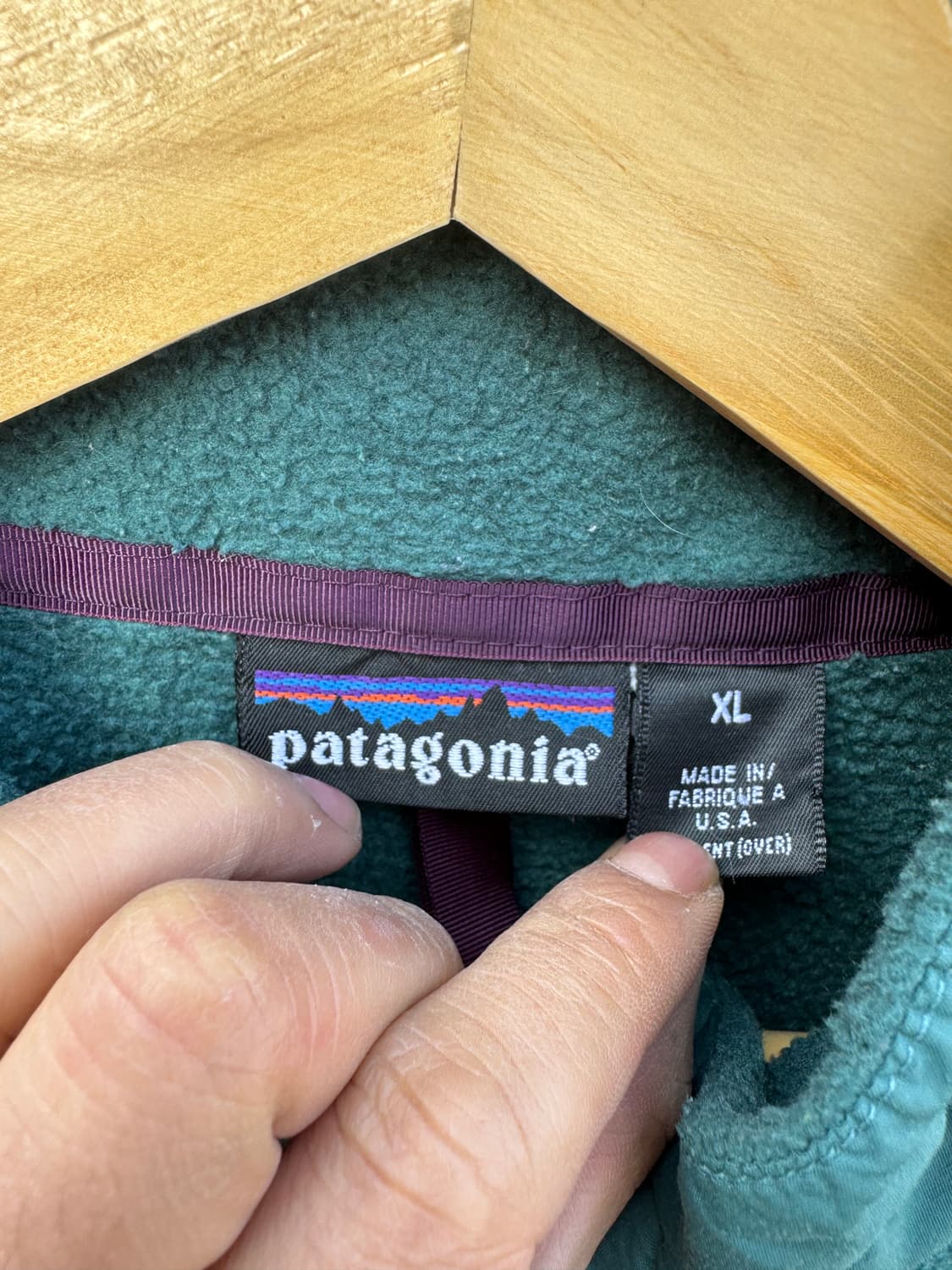 90s 파타고니아 usa 신칠라 집업 플리스 후리스 자켓 xl 상품이미지7