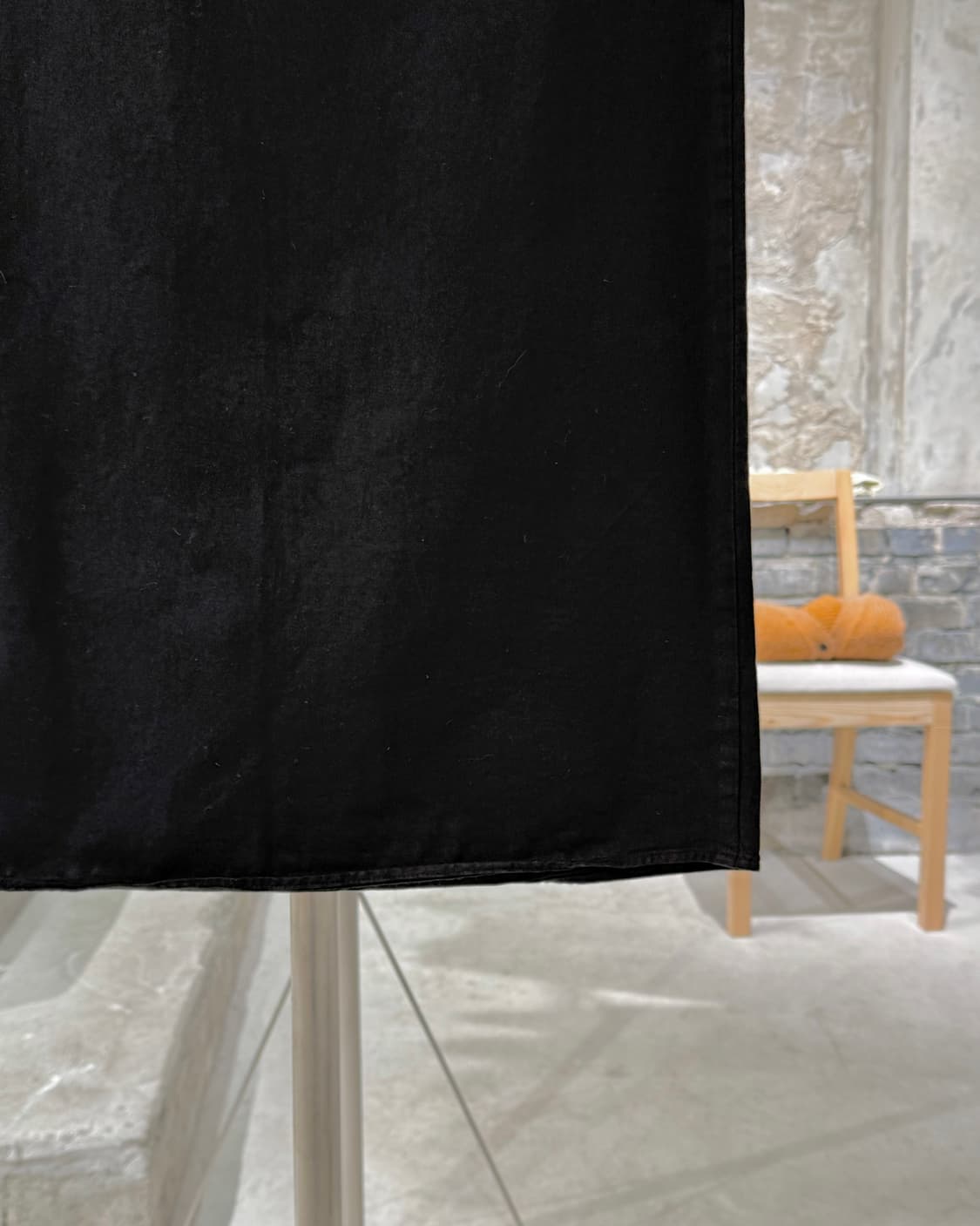 기마구아스 블랙 인시전 코튼 롱 스커트 상품이미지5