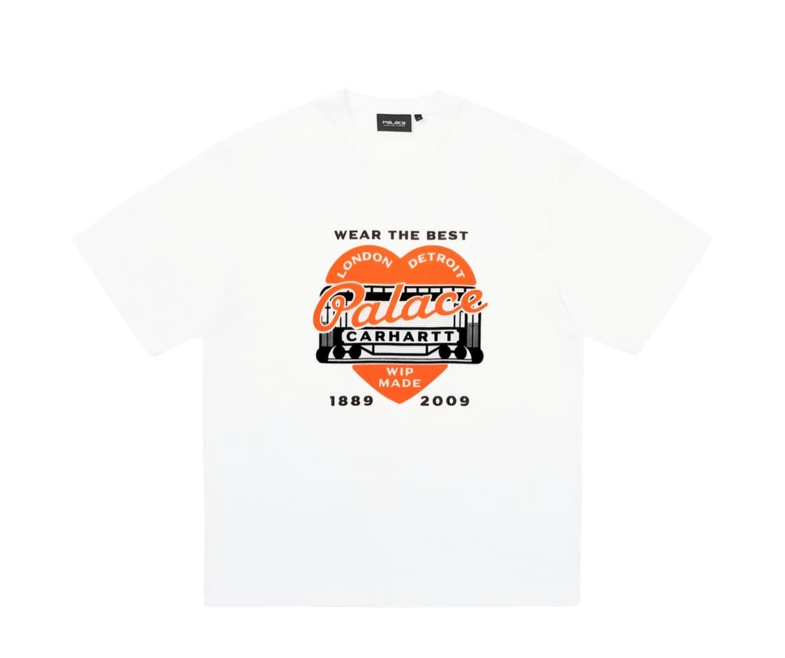 XXL) 팔라스 x 칼하트 하트 티셔츠 반팔티 상품이미지1