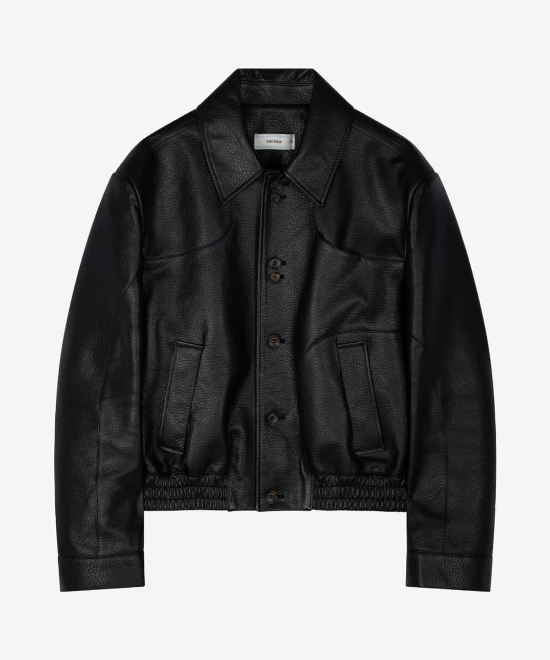 웨이비니스 flow line 레더 자켓 2 상품이미지2