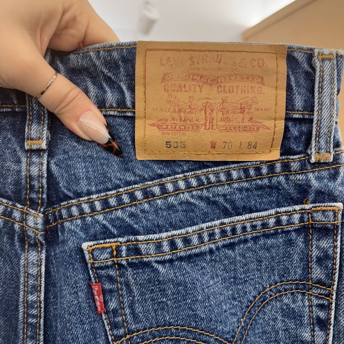 리바이스 505 모던 캐주얼 빈티지 데님팬츠 70 C08429 상품이미지3