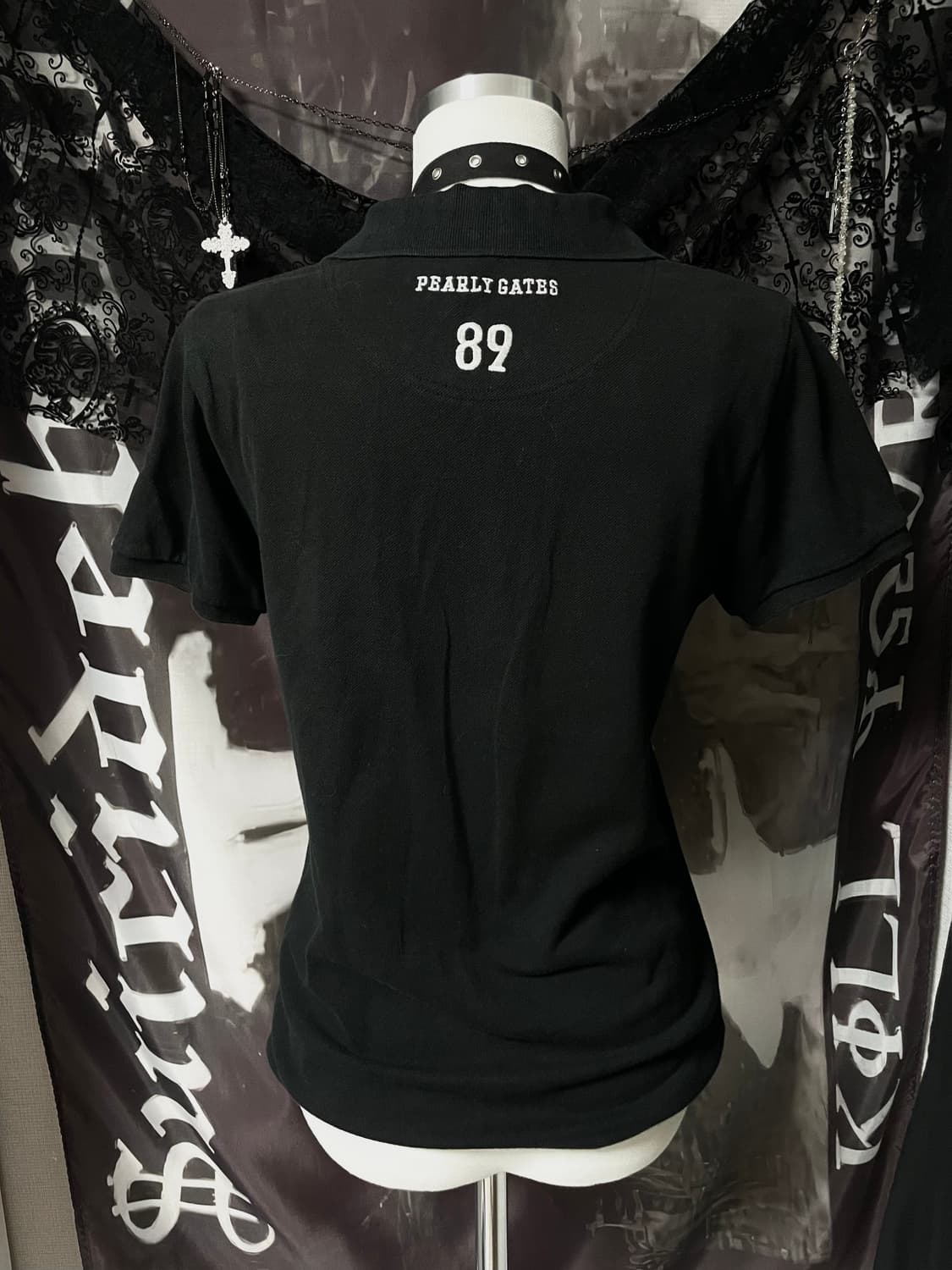 Jpn 00s 빅로고자수카라반팔폴로티셔츠 빈티지핀터깔 빅포니치프키프st 상품이미지4