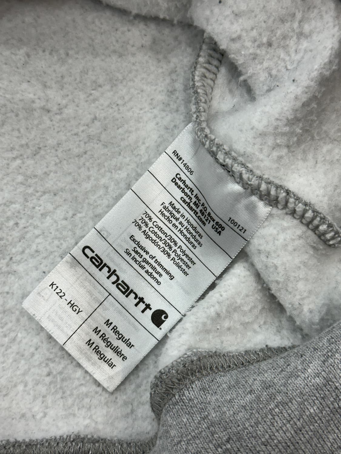 칼하트 기모 후드집업M 상품이미지8