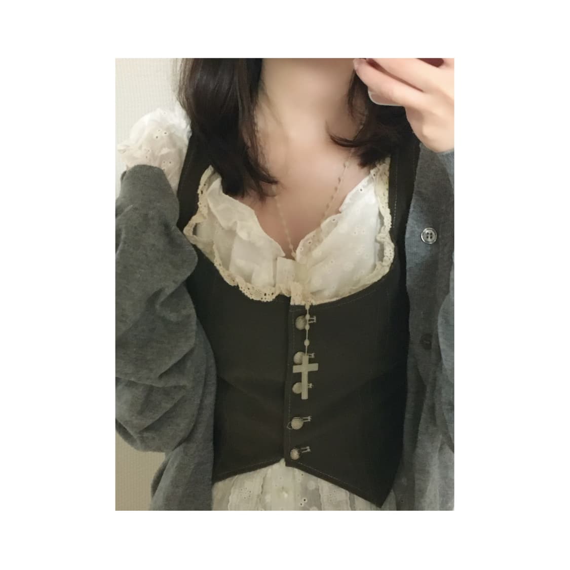 화이트 로자리오 목걸이 페어리 오리엔탈 상품이미지5