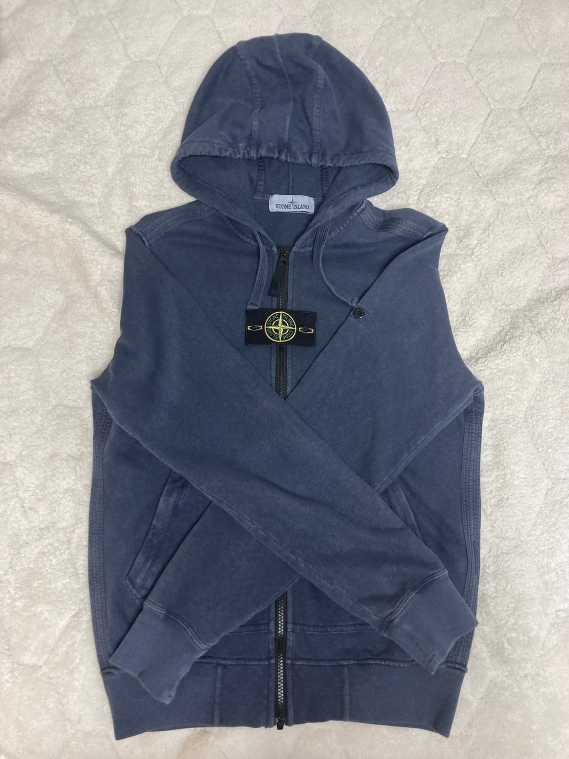 스톤아일랜드 후드집업 차콜네이비 상품이미지1