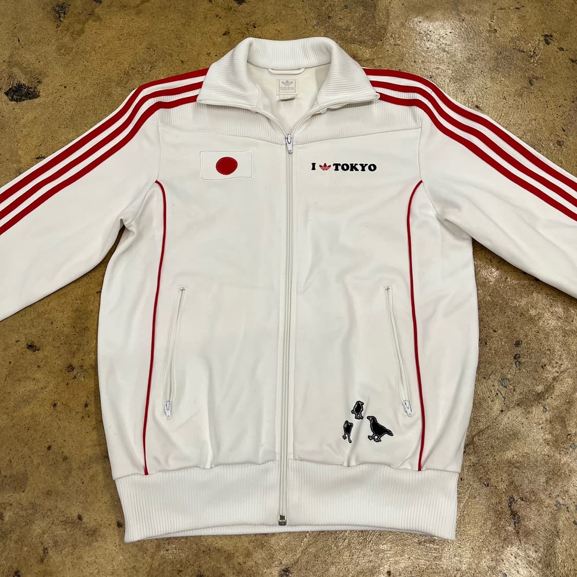 아디다스 도쿄 일본 흰빨 져지 트랙탑 95 상품이미지4
