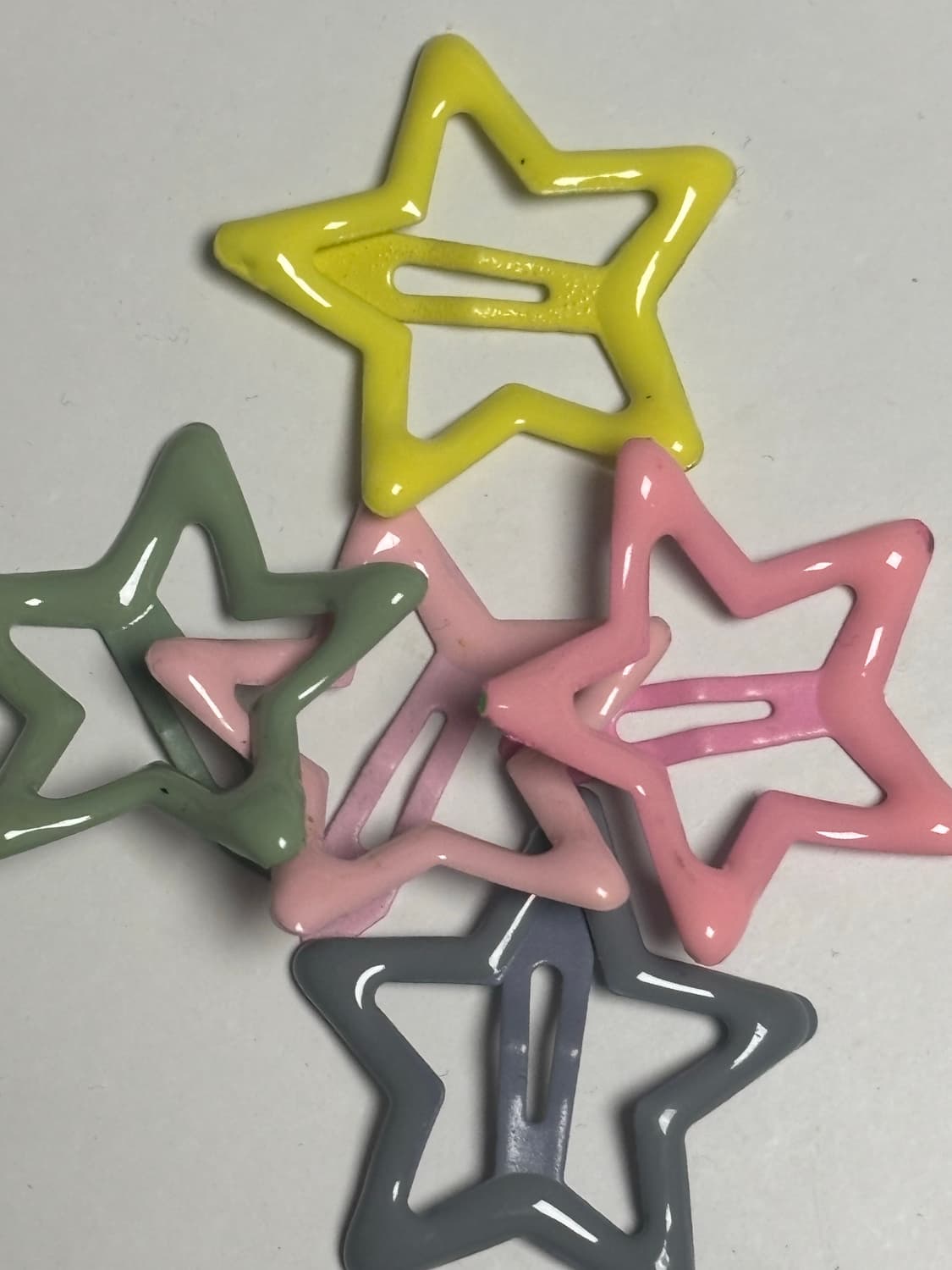 y2k 별모양 컬러 헤어핀 세트 상품이미지2