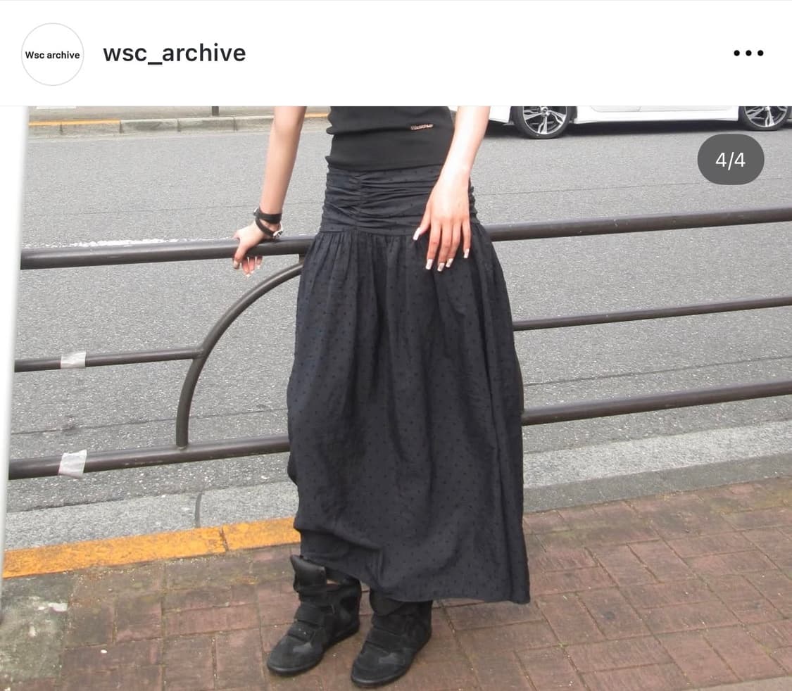 wsc archive center drape maxi skirt 상품이미지3