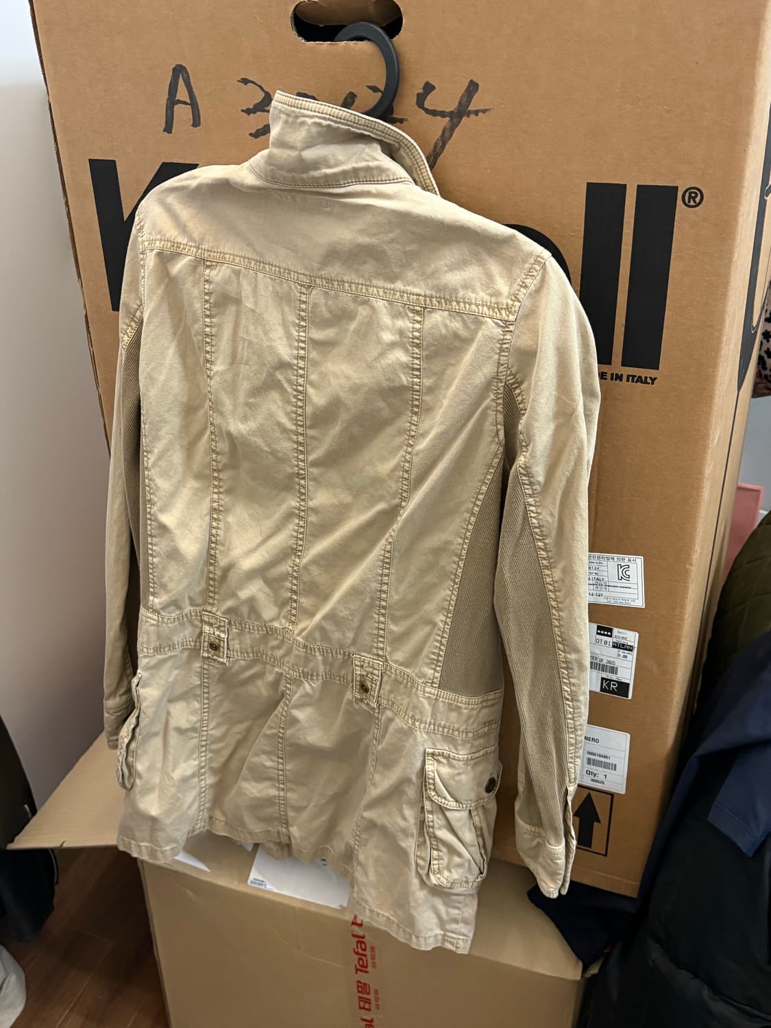 빈티지 베이지 사파리 자켓 상품이미지2