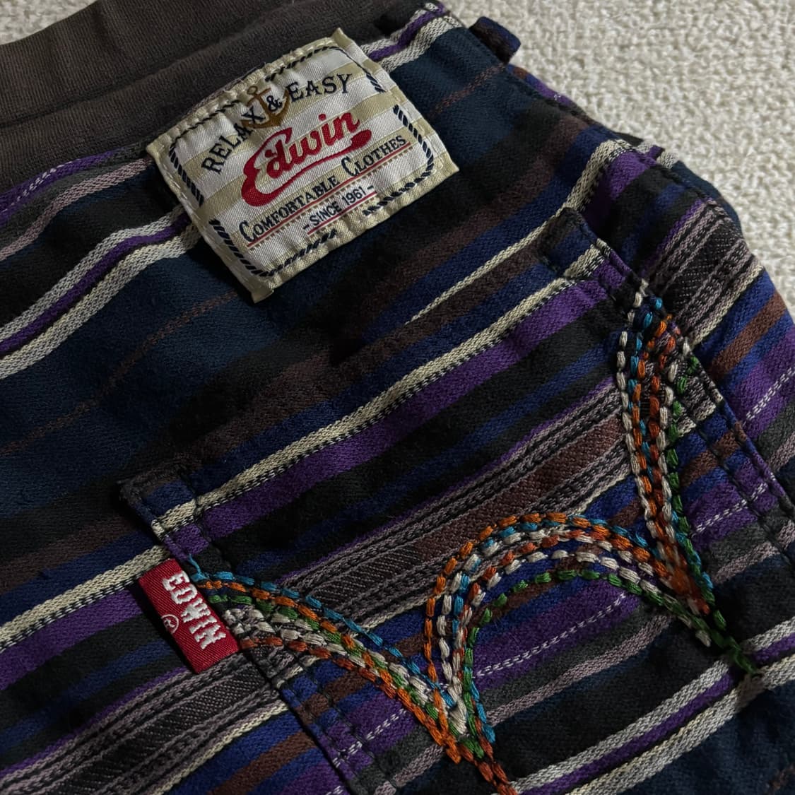 빈티지 코지 빠삐용st 패턴 팬츠 상품이미지5