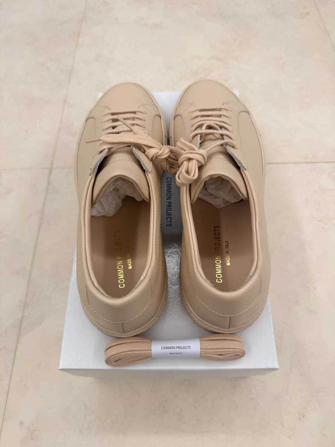 [43] 새상품 커먼프로젝트 아킬레스 로우 베이지 상품이미지6