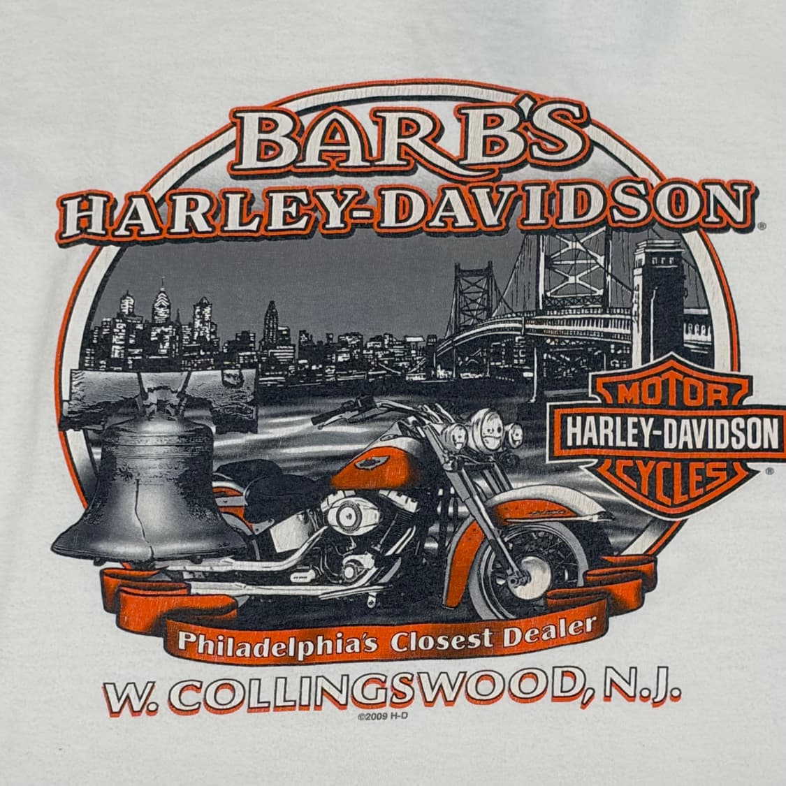미국 빈티지 할리데이비슨 빅로고 반팔티 상품이미지8