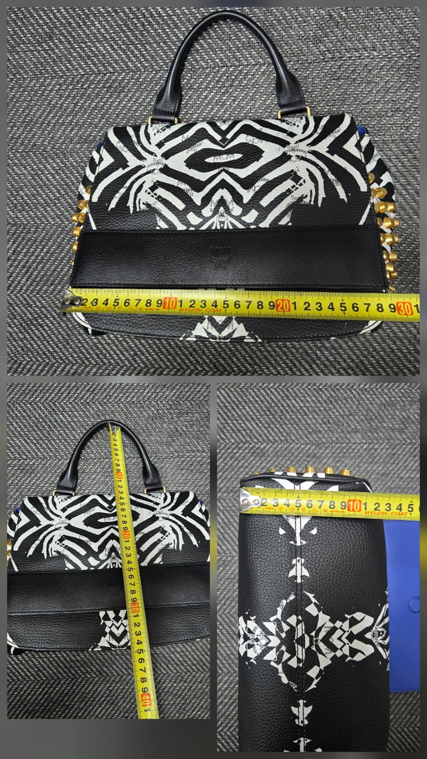 엠씨엠 MCM 펑키 지브라 스터드 케아나 보스턴백 상품이미지10