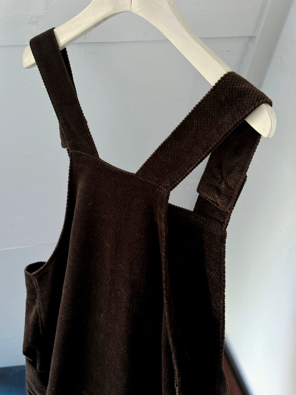 Brushed cotton dungaree dress 상품이미지7