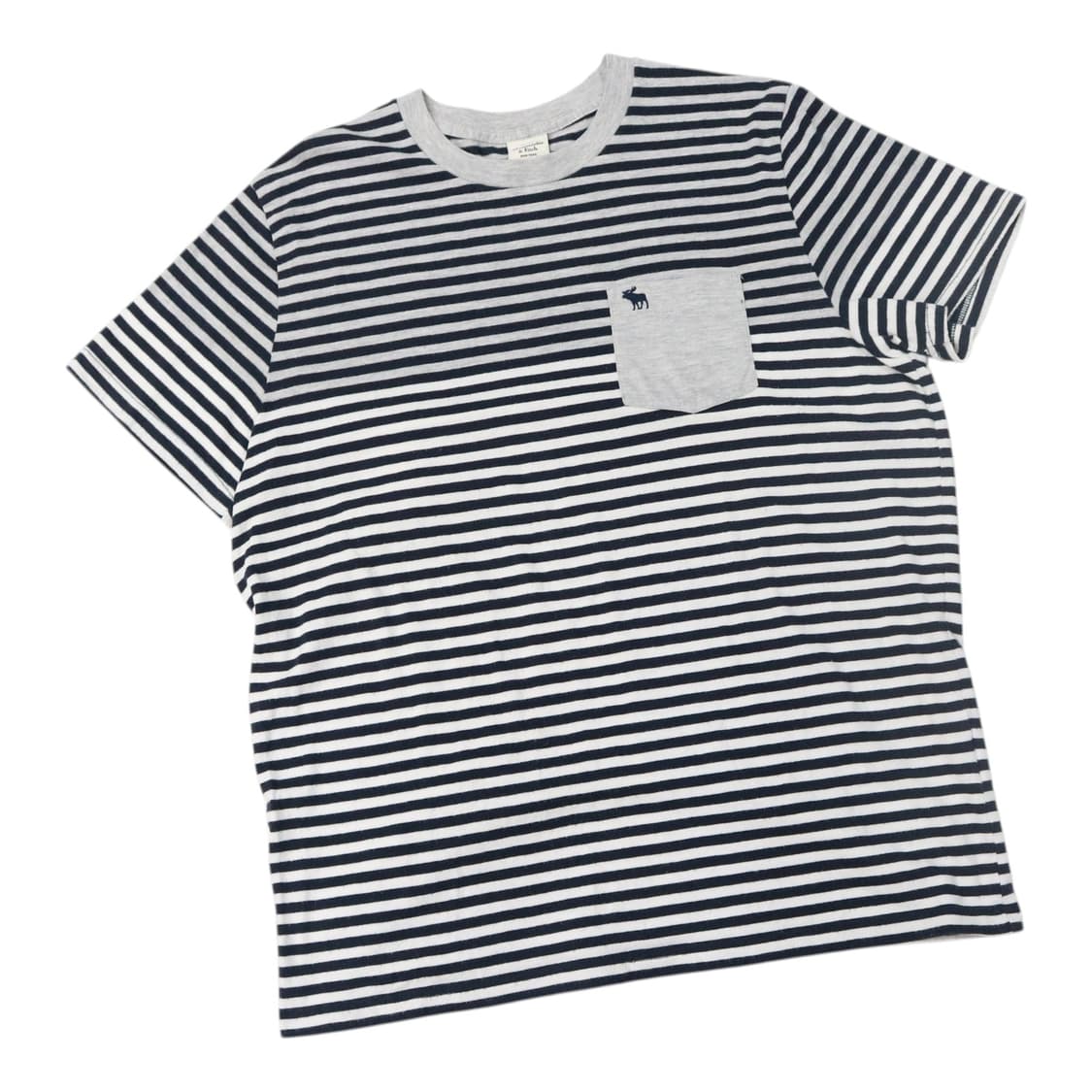 아베크롬비 빈티지 스트라이프 포켓 반팔 티셔츠 (XL) 상품이미지1