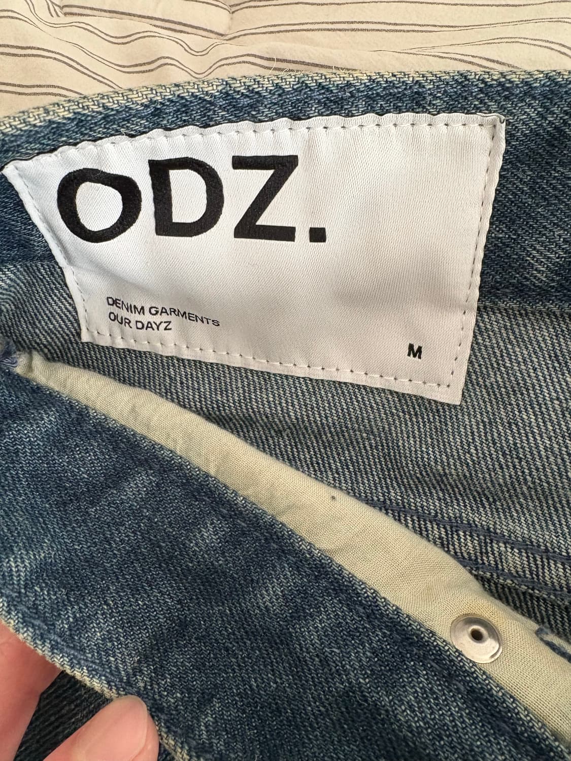 아워데이즈 웨이비 커브드 와이드 데님 팬츠 (M) 상품이미지3