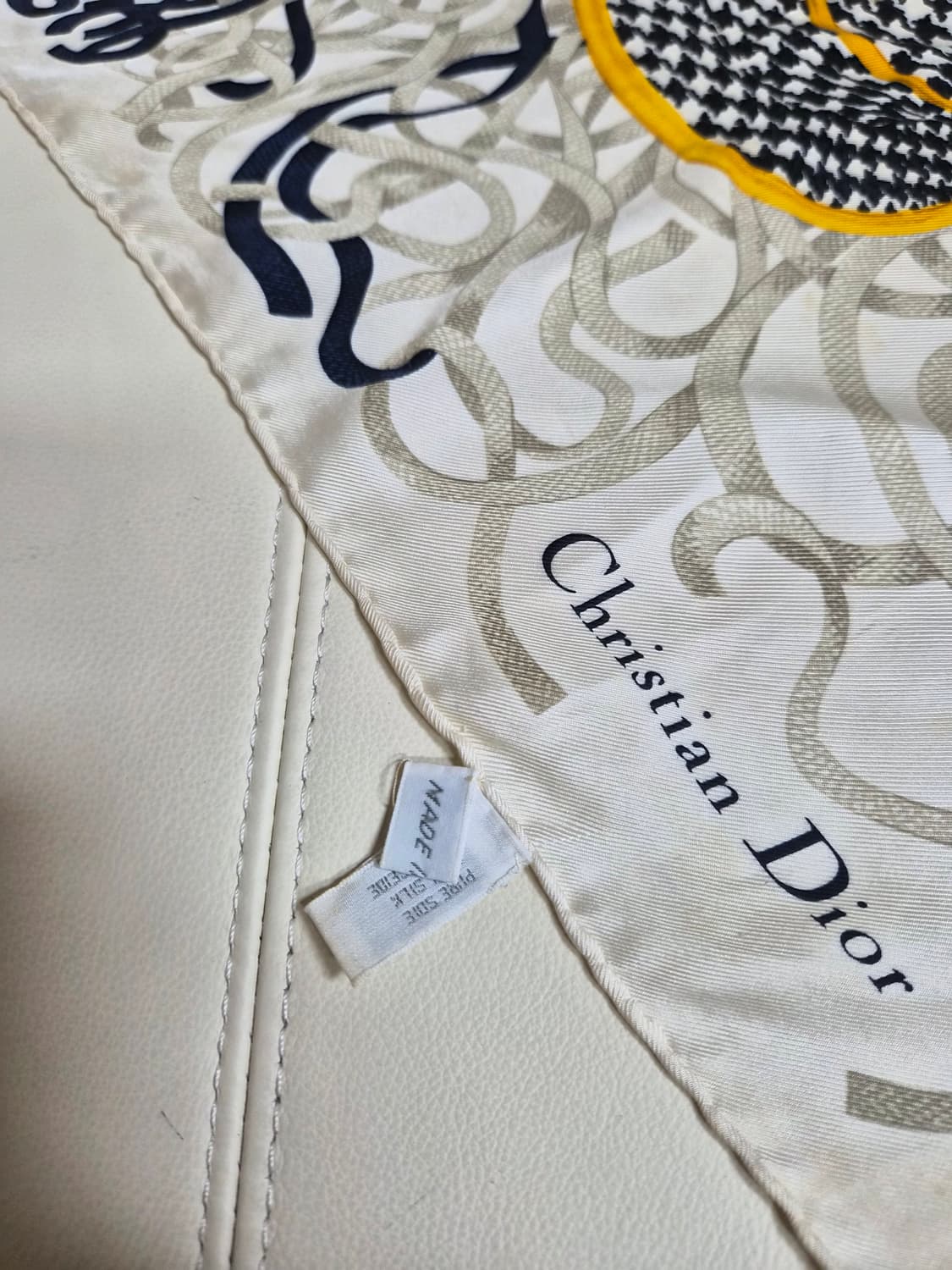 크리스찬디올 정품 실크스카프 90x90 상품이미지7