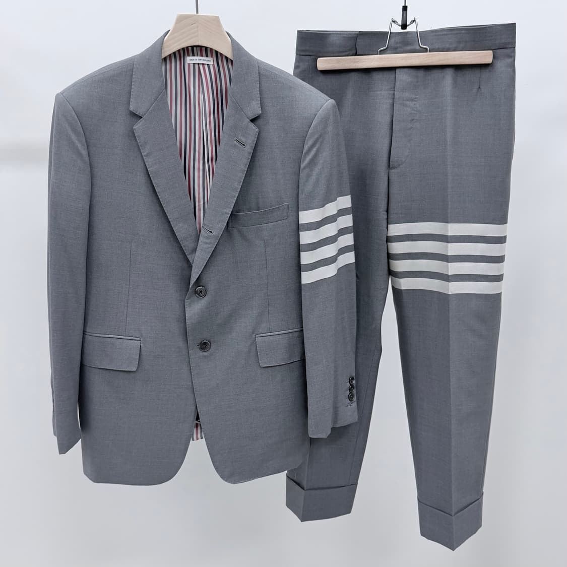 [S+급/3] 톰브라운 사선완장 플레인 위브 블레이저 자켓 정장 세트 상품이미지1