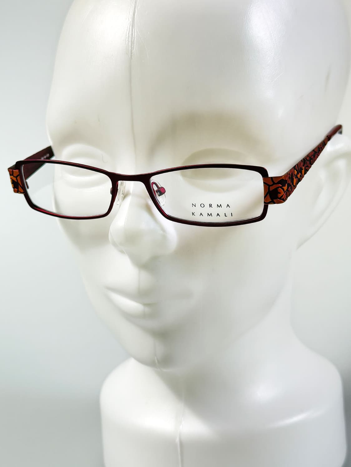 NORMA KAMALI 슬림 스퀘어 메탈 프레임 빈티지 안경 상품이미지8
