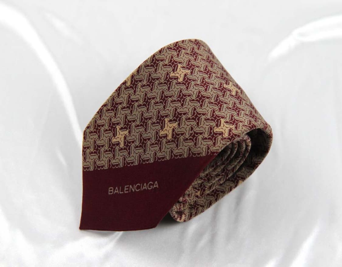 발렌시아가 7.8cm A+등급 남자 명품 넥타이 상품이미지1