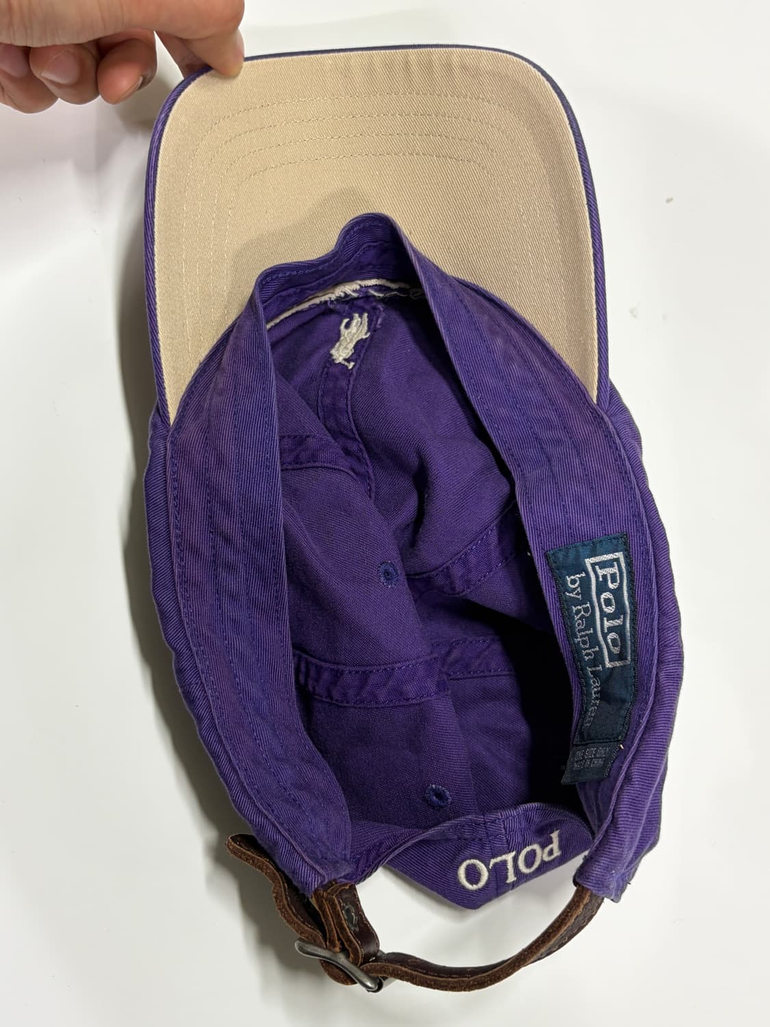 폴로 랄프로렌 퍼플 볼캡 모자 상품이미지6