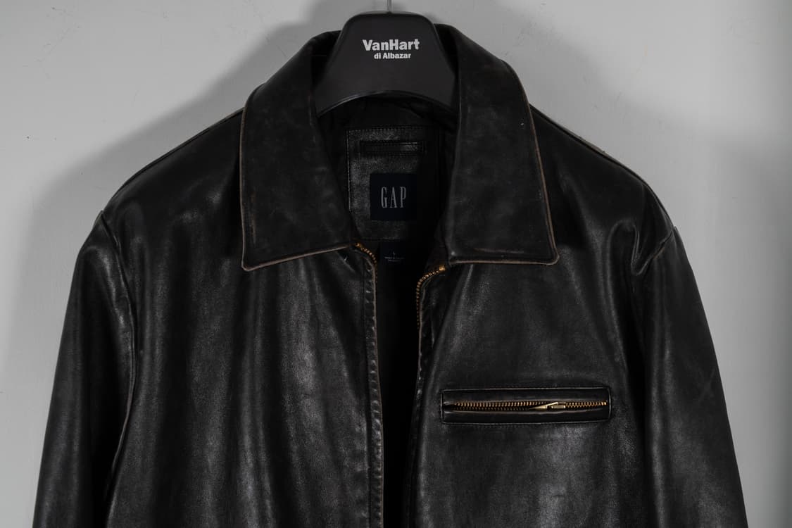 올드갭 싱글 레더 자켓 L 상품이미지2