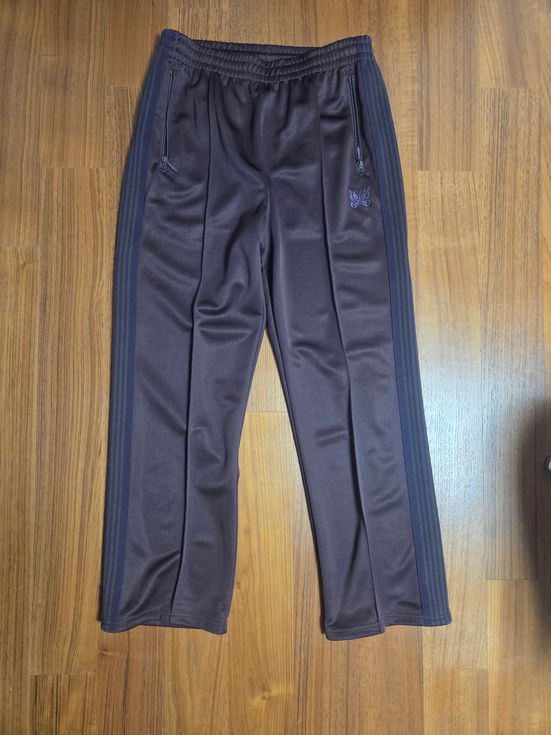 Needles 트랙 팬츠 브라운 상품이미지1